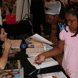 some kids and an adult at youth actors expo